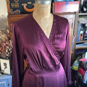 Ines de la Fressange for Uniqlo Silk Wrap Dress